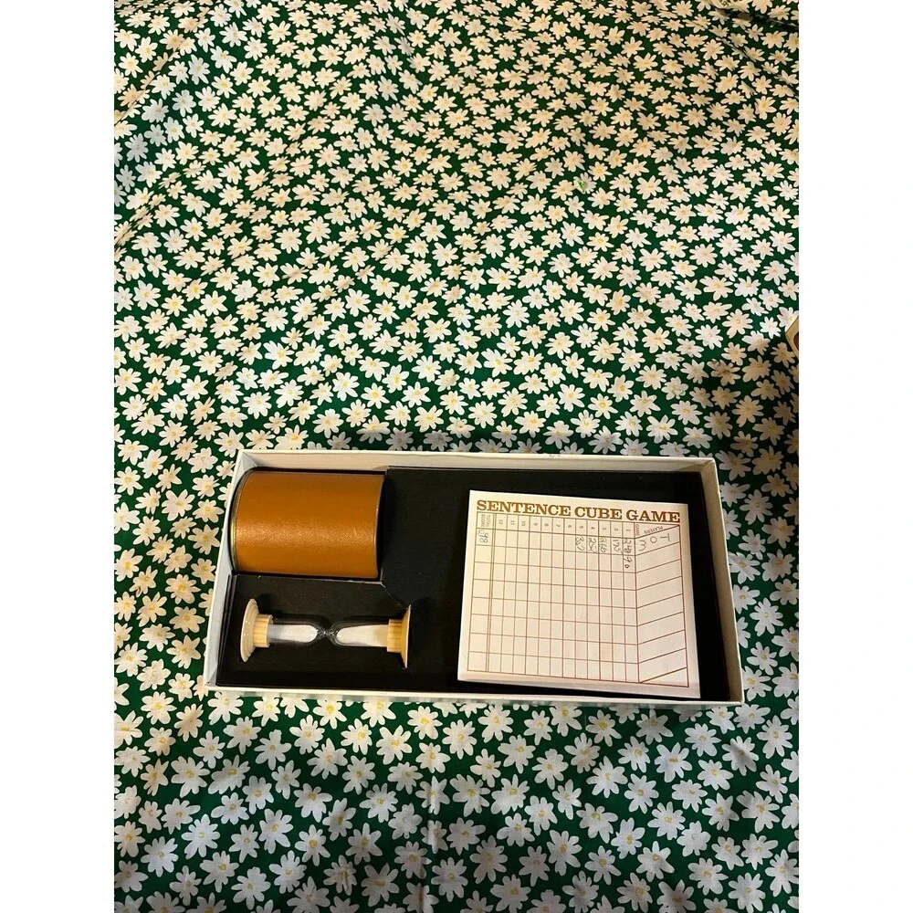 Rare Vintage 1971 Scrabble Sentence Cube